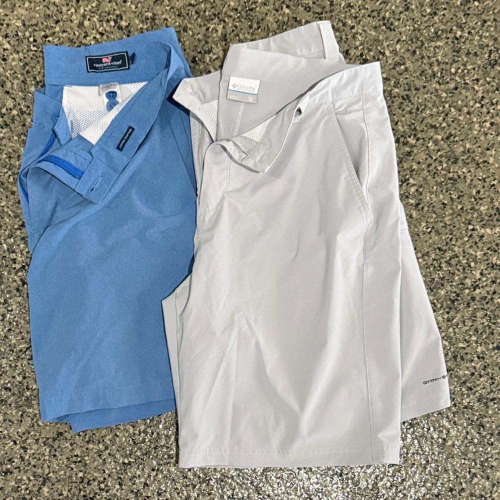 Set of 2 Sz 32 Men's Casual Shorts Collection Vineyard Vines Columbia PFG
